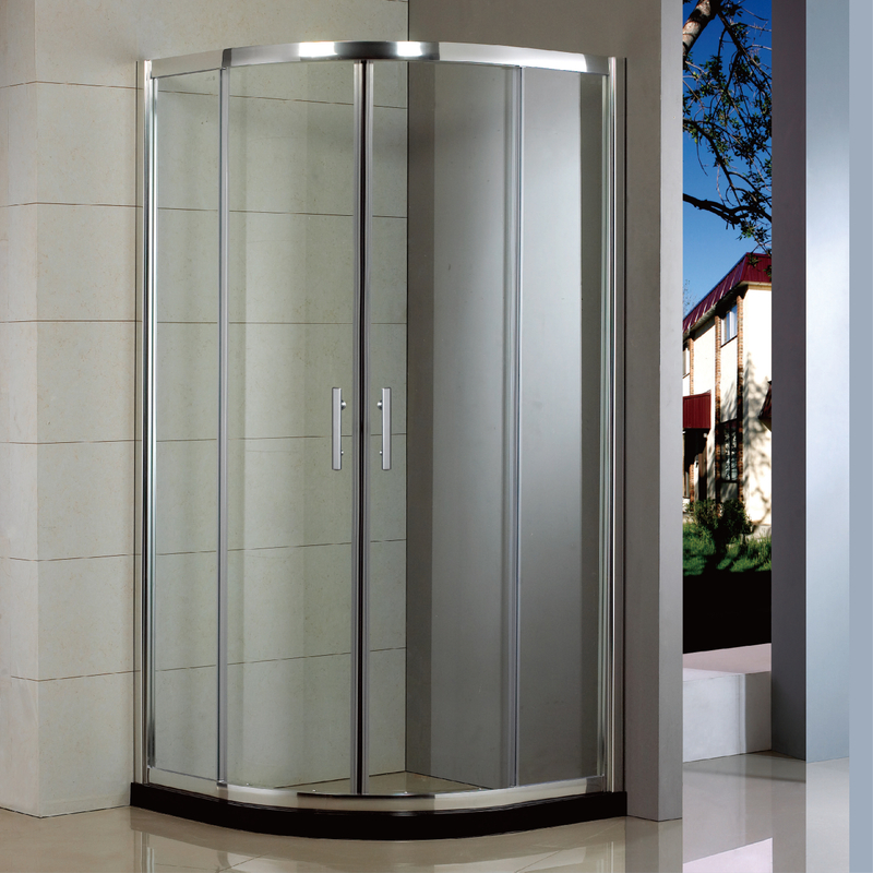 Custom Bathroom Corner Sliding Glass Quadrant Douche-behuizingen (HB-249Q)