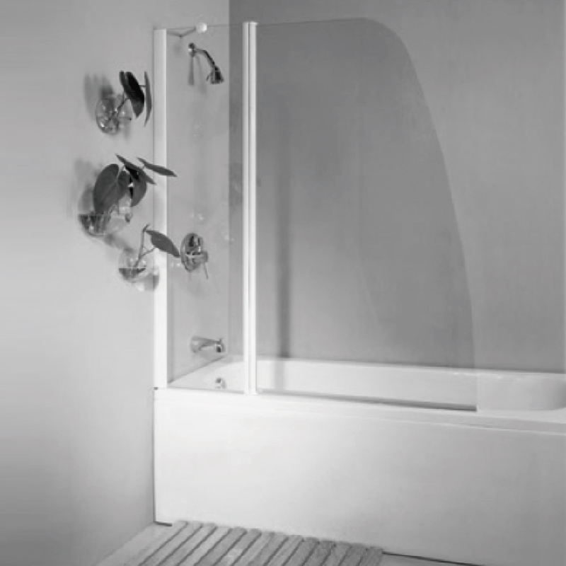 Op maat gemaakte badkuip Glazen douchedeuren Swing Bath Screens (BS-40)